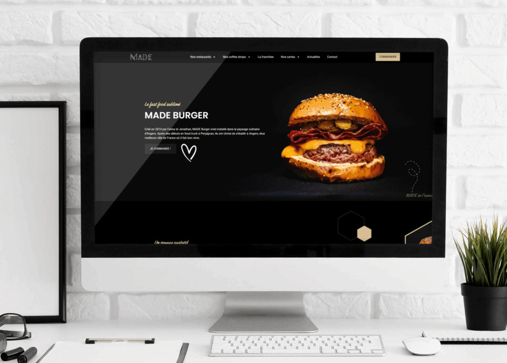 mockup made burger