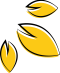 _Éléments graphique mimosa_feuilles jaune et noir
