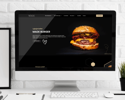 mockup made burger